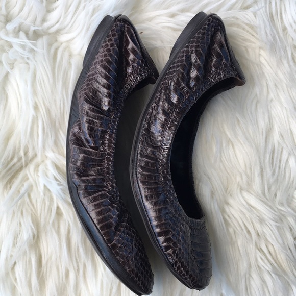 Tory Burch “Eddie” Pythons Snake Ballet Flats - Picture 8 of 16